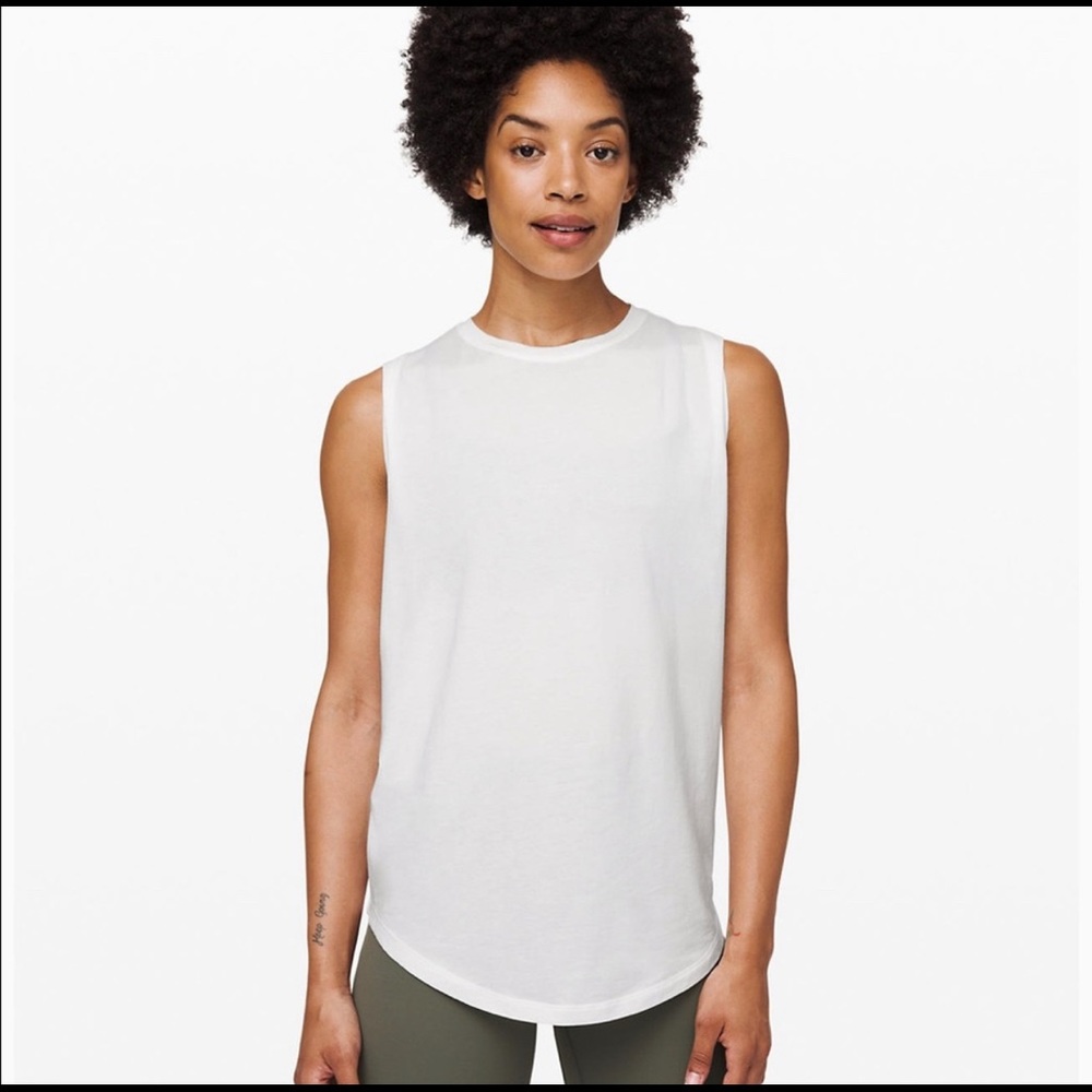 Like New Lululemon Brunswick Muscle Tank lt Gray